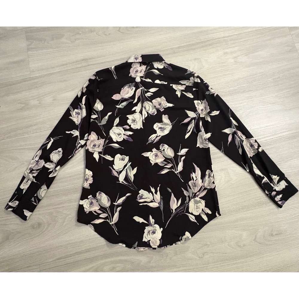 Lauren Ralph Lauren Shirt Women Floral Button Down Long Sleeve Blouse Size S NWT - Picture 4 of 16